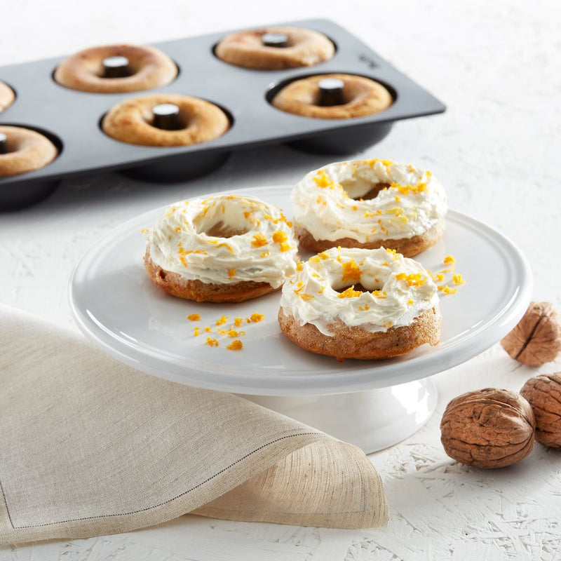 Lekue Silicone Doughnut Baking Mould 6 Cavity Black and Red