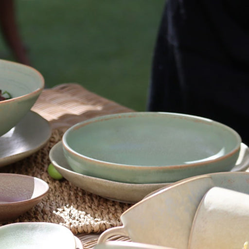 Nova Earth Sage Shallow Bowl 18 cm Set of 6 - Bowls - Lighting.co.za