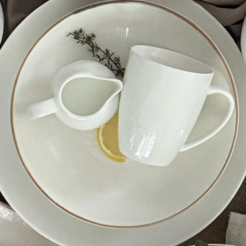 Nova Craft Nova Stitch White Milk Jug 160ml Set of 4