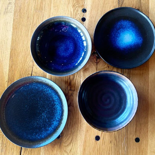 Nova Cosmic Blue Apex Plate 21 cm Set of 4 - Plates - Lighting.co.za