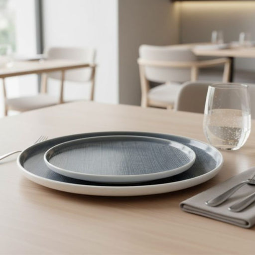 Nova Craft Nova Stitch Grey Apex Plate 21cm set of 4 - Plates - Lighting.co.za