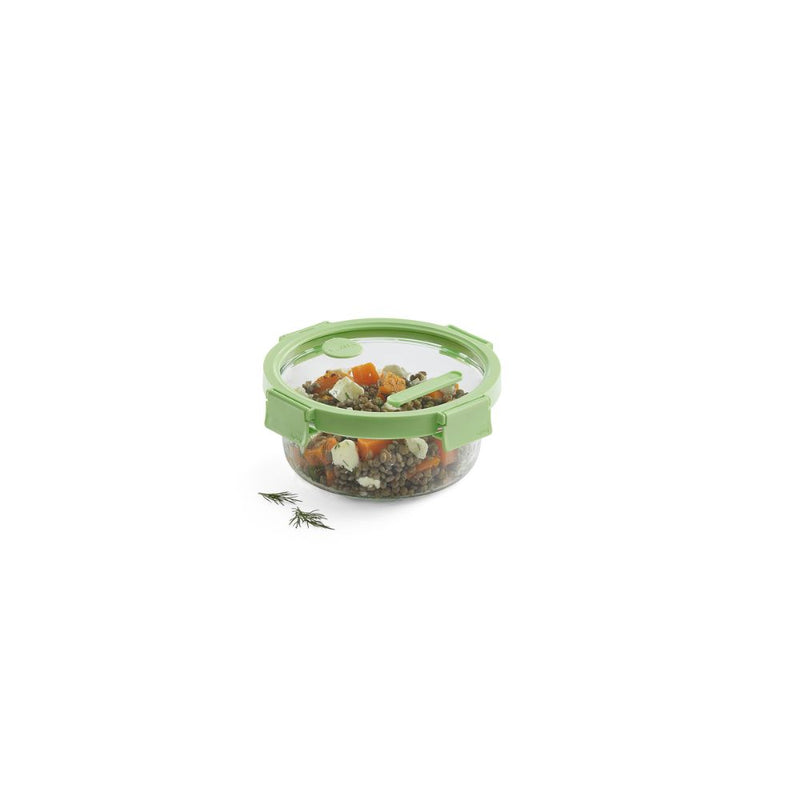Lekue Glass Leakproof Round Container 950ml