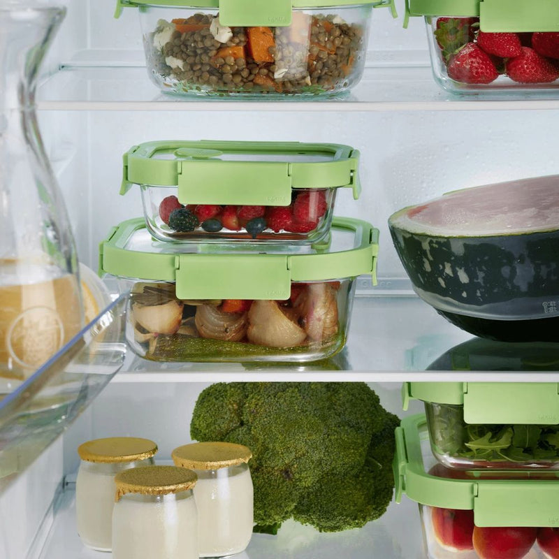 Lekue Glass Leakproof Container Rectangular 370ml