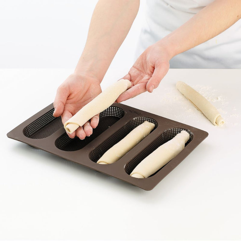 Lekue Mini Baguette Bread Baking Mould 4 Cavity