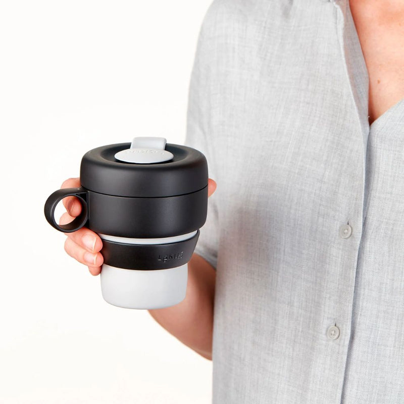 Lekue Mug To Go 350ml Grey Pink