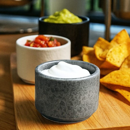Nova Craft Nova Rain Black Apex Dip Bowl Set 7x5cm Set of 6 - Bowls - Lighting.co.za