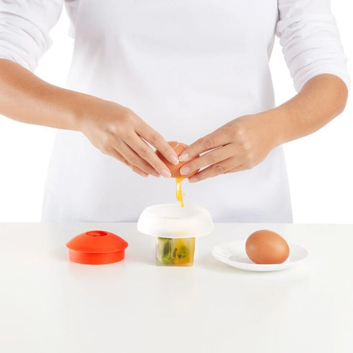 Lekue Microwave Ovo Egg Cooker Set of 2 Red & Transparent - Egg Cookers - Lighting.co.za