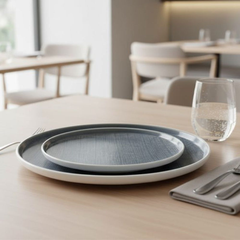 Nova Craft Nova Stitch Grey Apex Plate 26cm set of 3