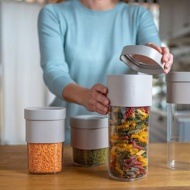 Lekue Flip Storage Containers Set of 3 Green or Brown