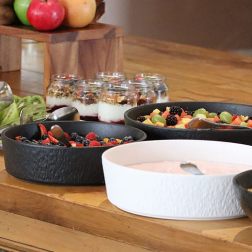 Nova Reveal Granite Black Bowl 25.5cm Set of 2 - Bowls - Lighting.co.za
