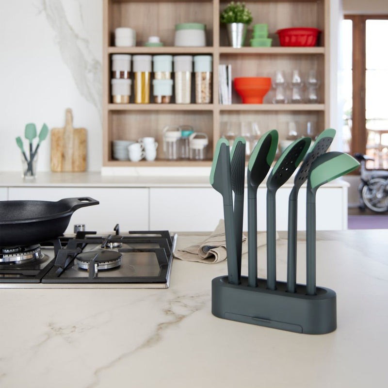 Lekue Non Scratch Cooking Utensils Grey Set of 5