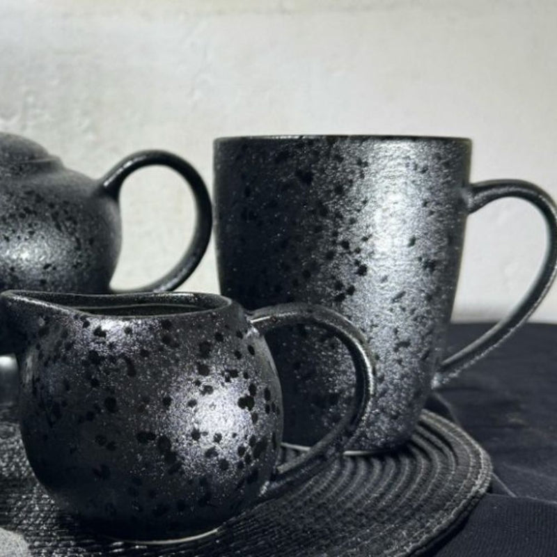 Nova Craft Nova Rain Black Mug Set 400ml Set of 6