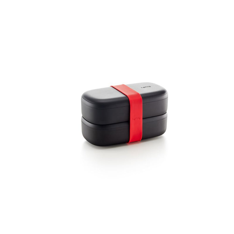 Lekue LunchBox To Go + Basics To Go Black