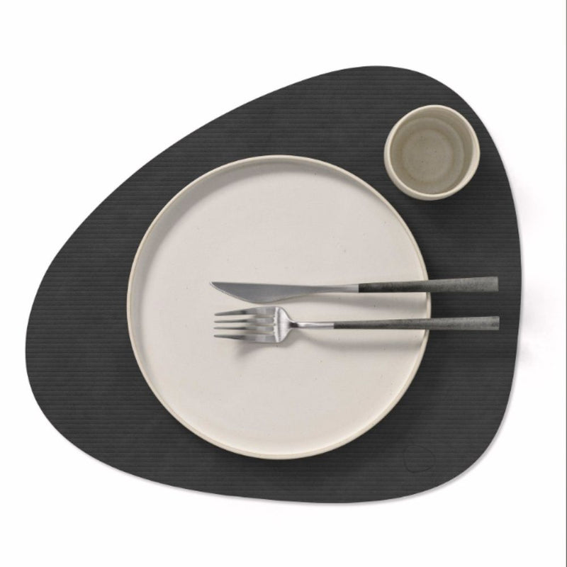 LIND DNA Corduroy Leather Table Mat Curved Large - Lighting.co.za