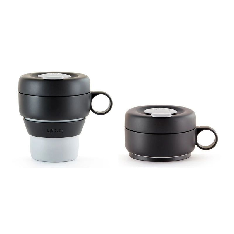 Lekue Mug To Go 350ml Grey Pink