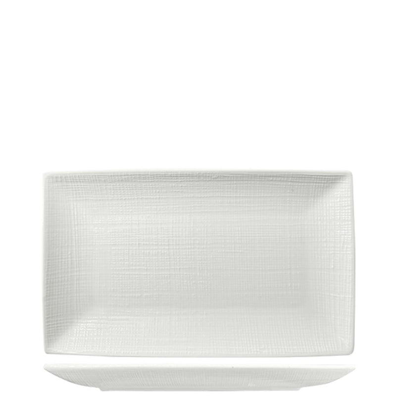 Nova Craft Nova Stitch White Rectangular Plate 27x16.5cm Set of 4
