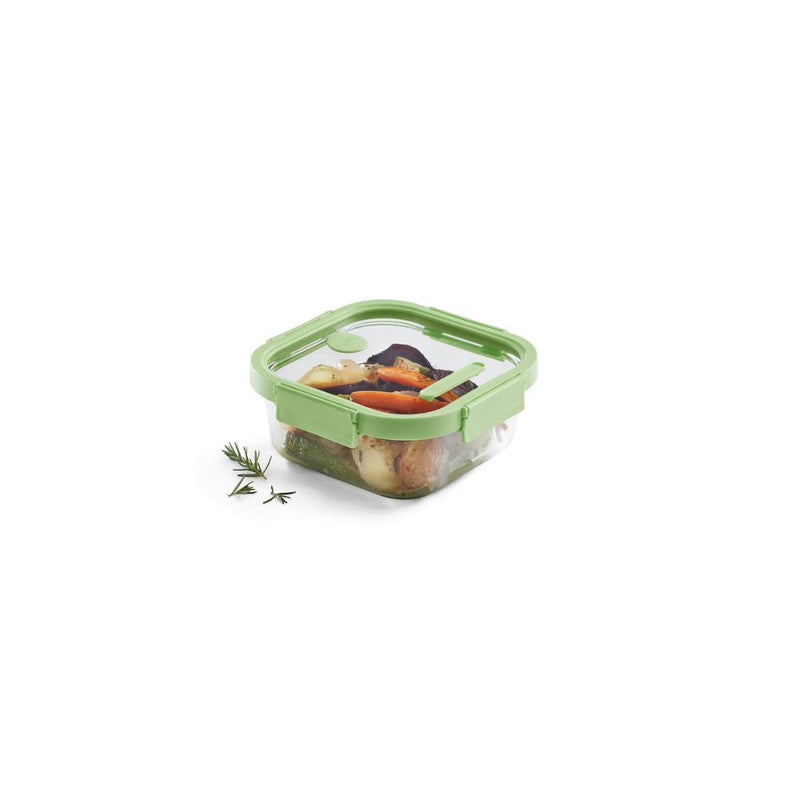 Lekue Glass Leakproof Food Storage Container Square 1100ml