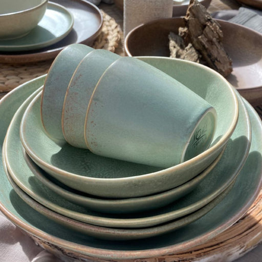 Nova Earth Sage Egg Cup 8.5 cm / 160 ml Set of 8 - Egg Cups - Lighting.co.za
