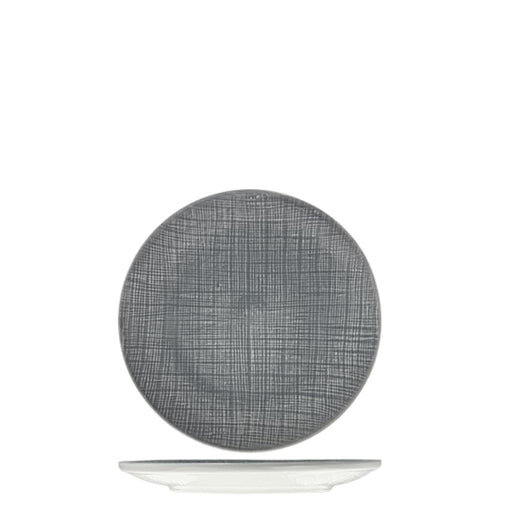 Nova Craft Nova Stitch Grey Coupe Plate 17cm Set of 6 - Plates - Lighting.co.za