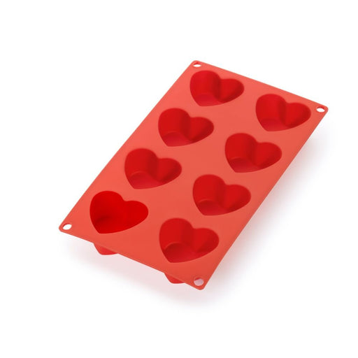 Lekue Heart Silicone Mould 8 Cavity - Muffin & Pastry Pans - Lighting.co.za