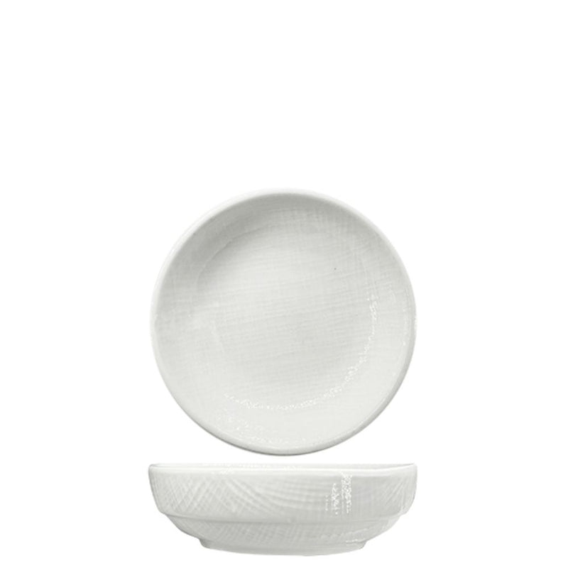 Nova Craft Nova Stitch White Flat Plate 9cm Set of 12