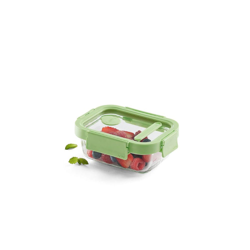 Lekue Glass Leakproof Container Rectangular 370ml