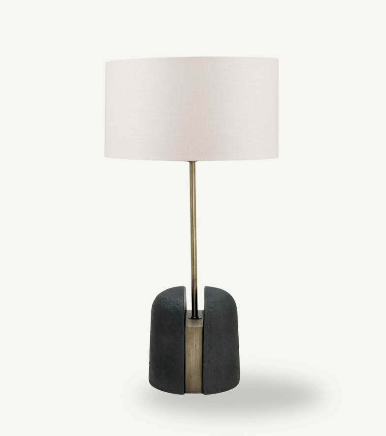 Marlow Antique Gold and Black Table Lamp - Lighting.co.za
