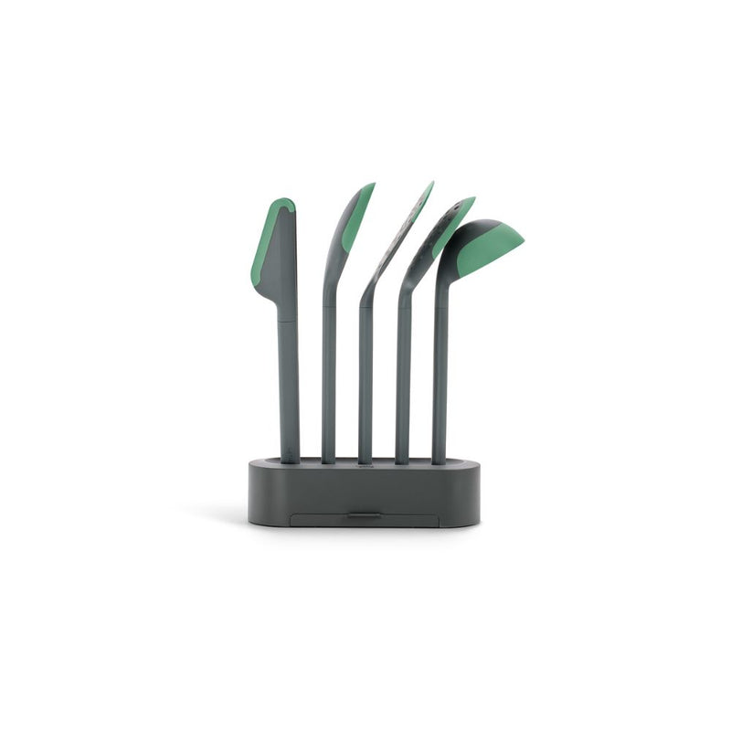 Lekue Non Scratch Cooking Utensils Grey Set of 5