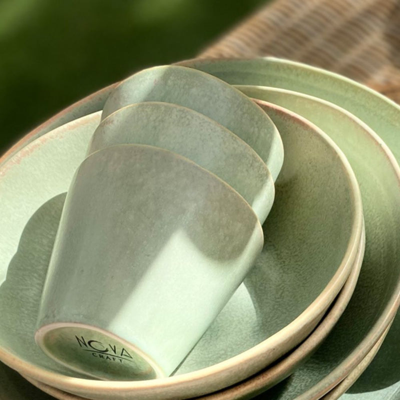 Nova Earth Sage Egg Cup 8.5 cm / 160 ml Set of 8