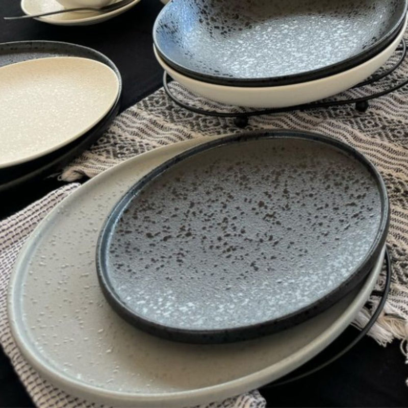 Nova Craft Nova Rain Grey Apex Plate Set 21cm Set of 4