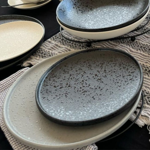 Nova Craft Nova Rain Grey Apex Plate Set 26cm Set of 3 - Plates - Lighting.co.za