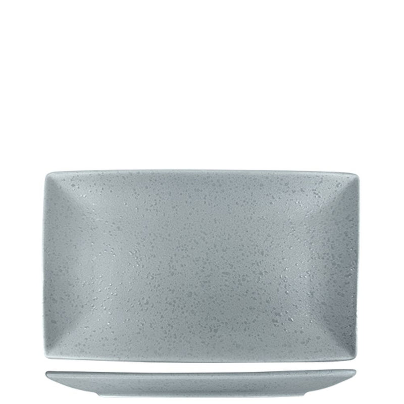 Nova Craft Nova Rain Grey Rectangular Plate Set 27x16.5cm Set of 4