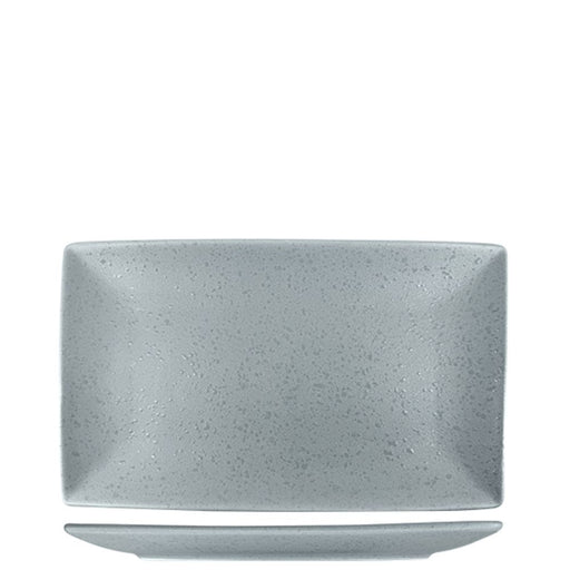 Nova Craft Nova Rain Grey Rectangular Plate Set 27x16.5cm Set of 4 - Plates - Lighting.co.za