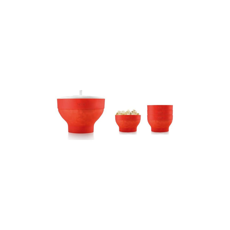 Lekue Microwave Pop Corn XL + 4 Bowls