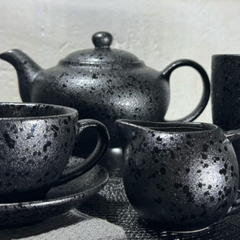 Nova Craft Nova Rain Black Milk Jug Set 160ml Set of 4