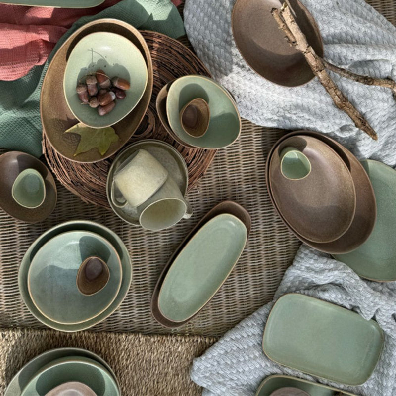 Nova Earth Sage Coupe Bowl 20 cm Set of 5