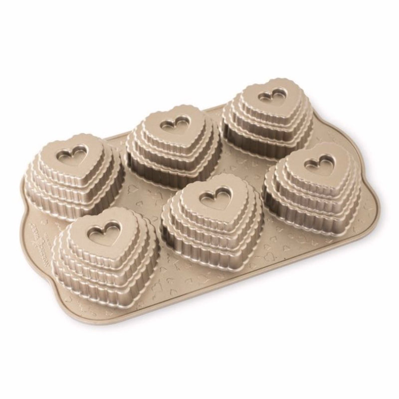 Nordic Ware Tiered Heart Cakelet Pan - Lighting.co.za