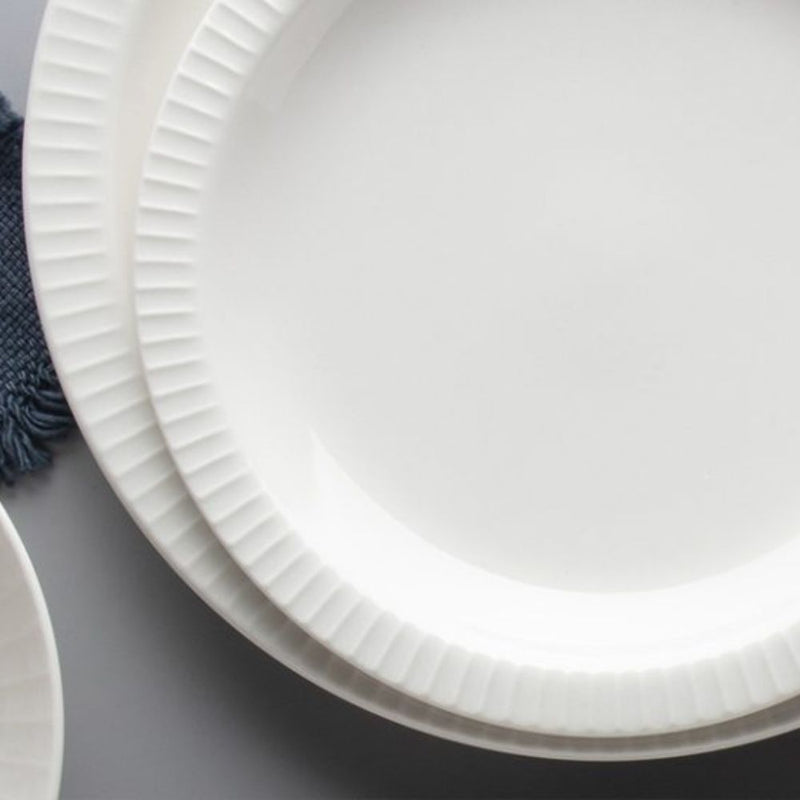 Ariane Seon Ivory Narrow Rim Plate 21 cm Set of 3 - Lighting.co.za