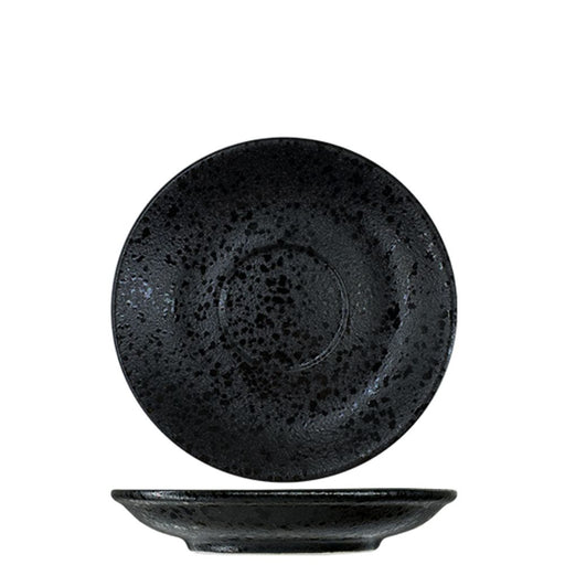 Nova Craft Nova Rain Black Saucer Set 14cm Set of 6 - Saucers - Lighting.co.za
