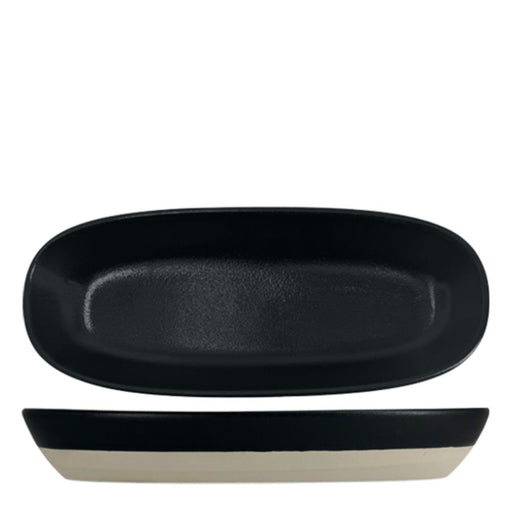 Nova Mezzo Black Oval Bowl 25 x 10 cm Set of 6 - Bowls - Lighting.co.za
