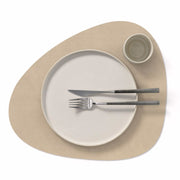 LIND DNA Corduroy Leather Table Mat Curved Large - Lighting.co.za