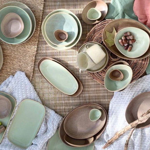Nova Earth Mocha Oval Bowl 26.5 cm Set of 6 - Bowls - Lighting.co.za