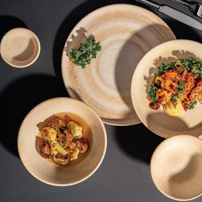 Ariane Paros Shell Sand Coupe Plate 18 cm Set of 12 - Lighting.co.za