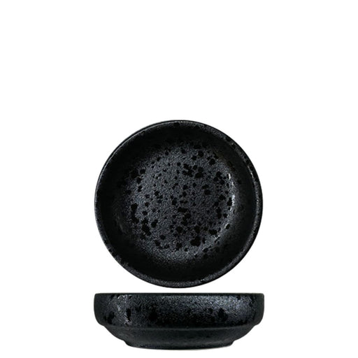 Nova Craft Nova Rain Black Flat Plate Set 9cm Set of 12 - Plates - Lighting.co.za