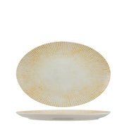 Ariane Paros Sand Oval Plate 24 cm Set of 12 - Lighting.co.za