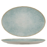 Ariane Paros Aqua Oval Plate 32 cm Set of 6 - Lighting.co.za