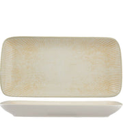 Ariane Paros Sand Rectangular Plate 36 x 16.5 cm Set of 6 - Lighting.co.za