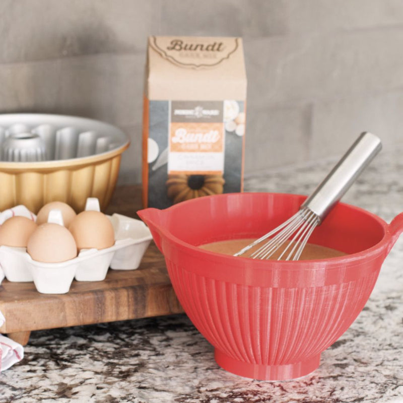Nordic Ware Better Batter Bowl – White and Red - Lighting.co.za