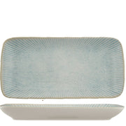 Ariane Paros Aqua Rectangular Plate 36 x 16.5 cm Set of 6 - Lighting.co.za