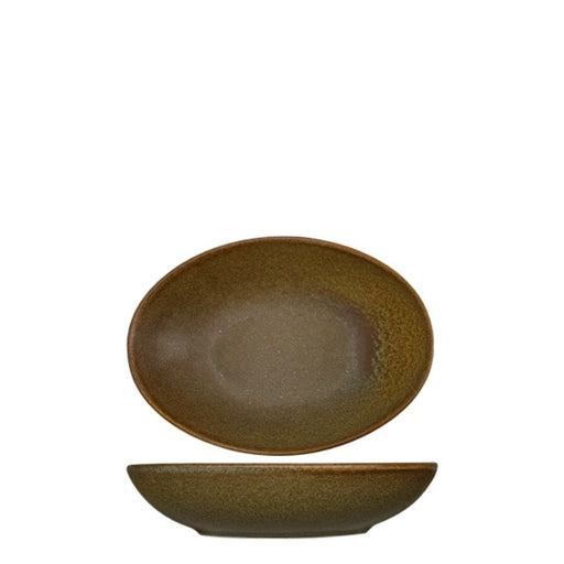 Nova Earth Mocha Oval Bowl 14.5 cm Set of 8 - Bowls - Lighting.co.za